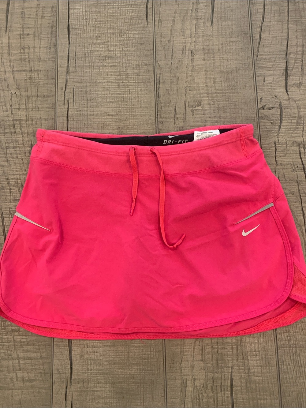 Nike Hot Pink Dri-FIT Athletic Skort with Drawstring